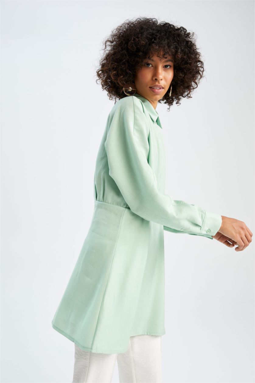 WOMAN Mint Relax Fit Long Sleeve Tunic