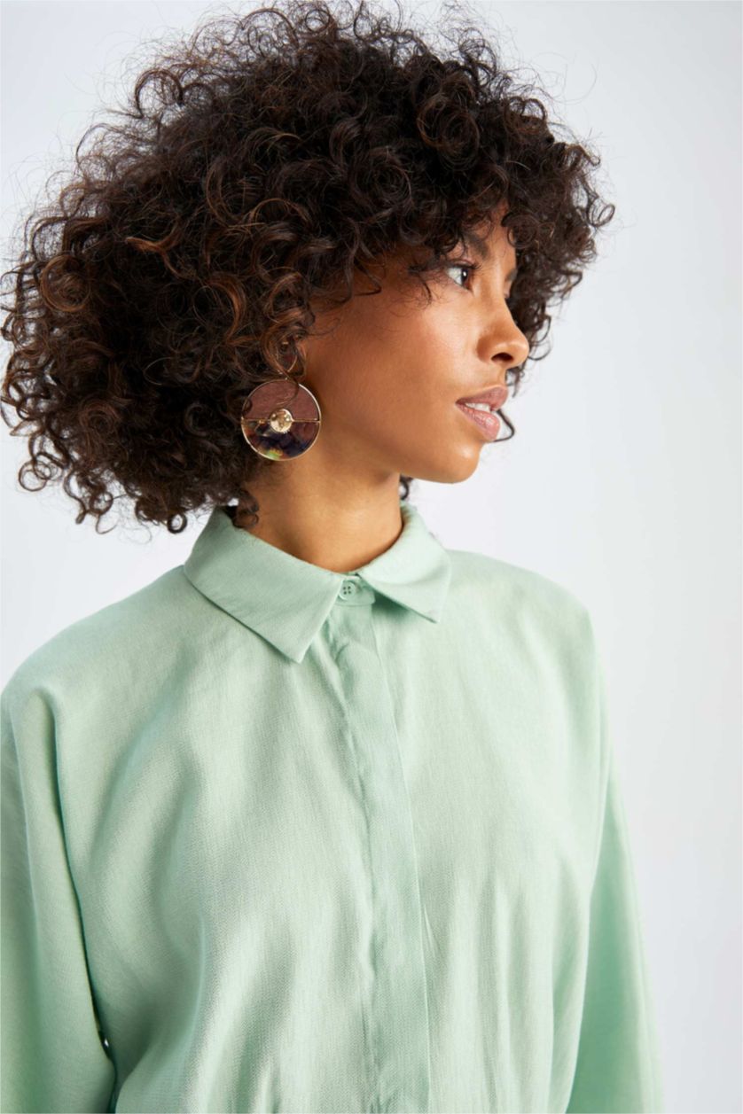 WOMAN Mint Relax Fit Long Sleeve Tunic