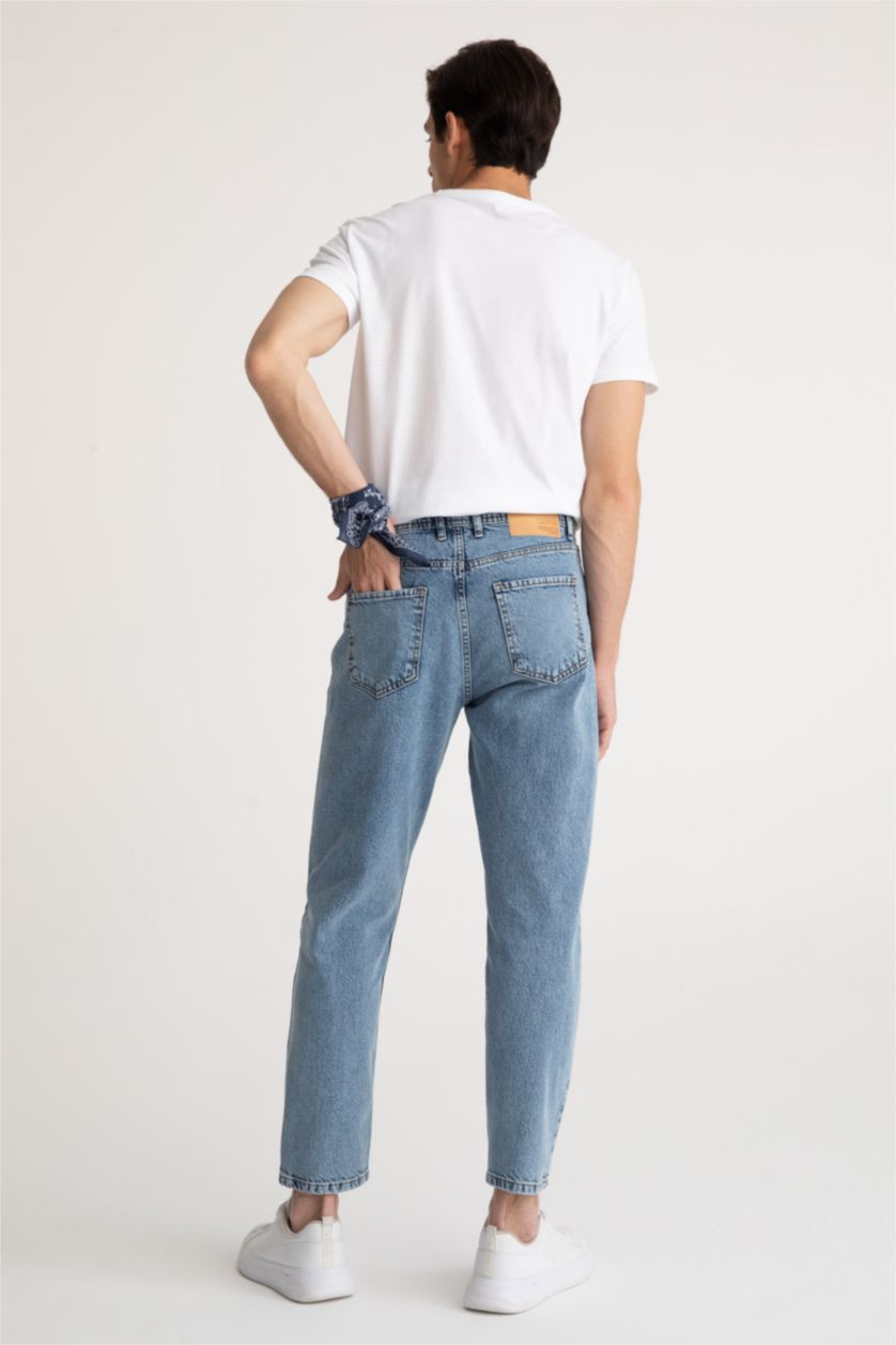 HOMME Bleu Coupe Slım Des Années 90