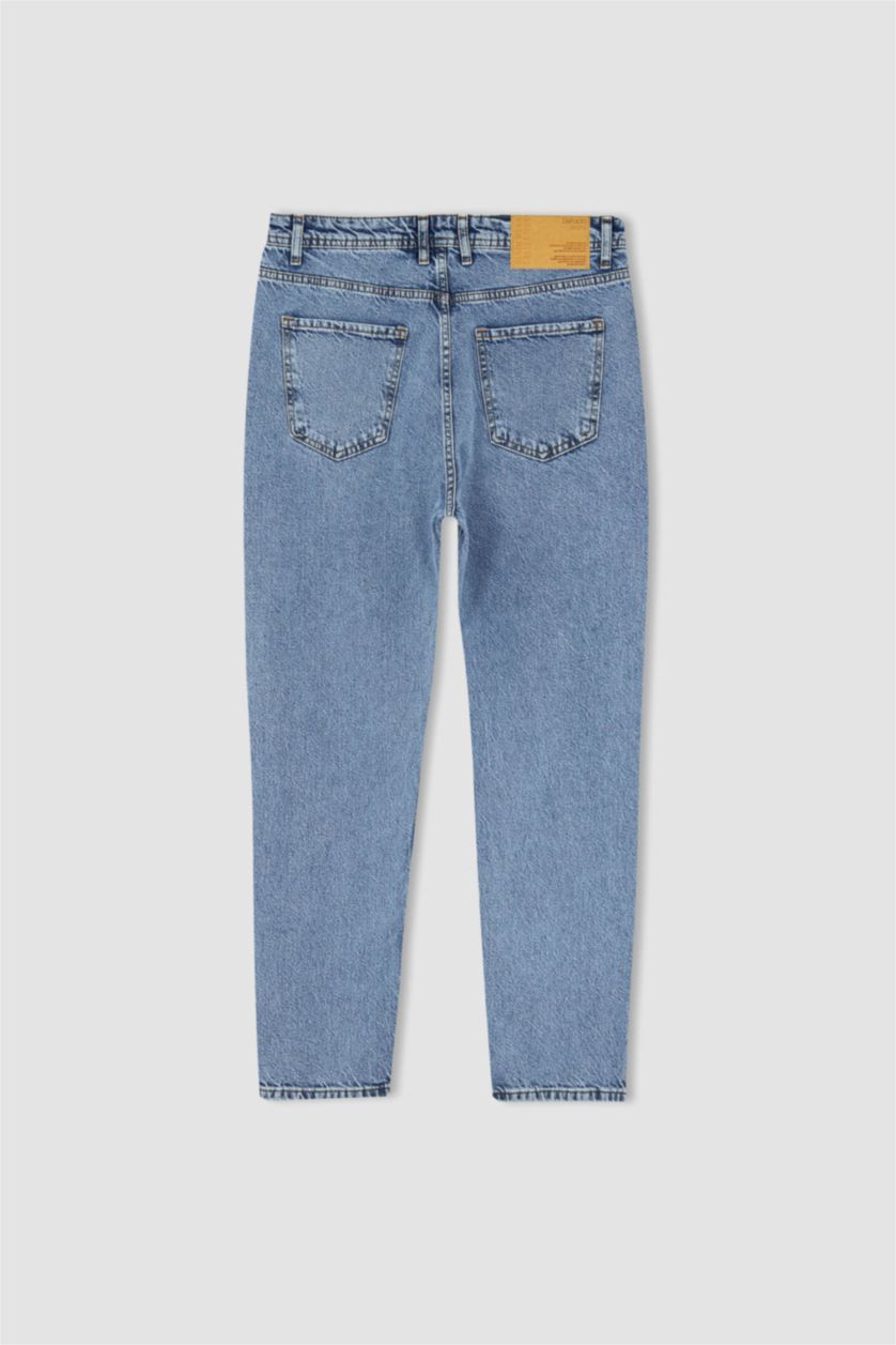 HOMME Bleu Coupe Slım Des Années 90