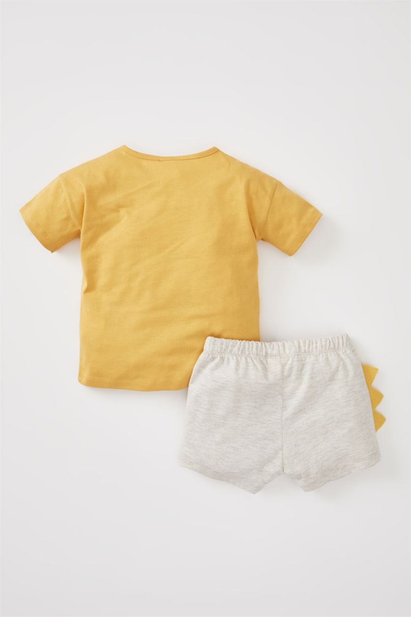 BABY BOY Yellow طقم ممشط قصة عادية