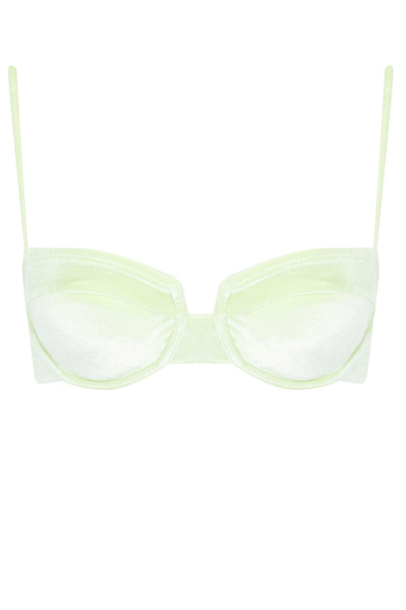 WOMAN Light Green Bikini Top