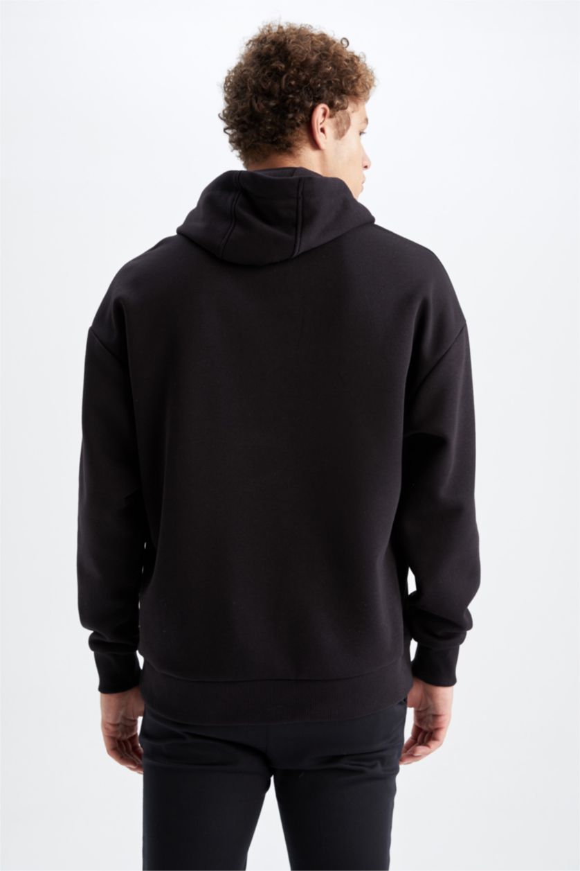 HOMME Noir Sweat- Shirt Coupe Oversize À capuche Batman