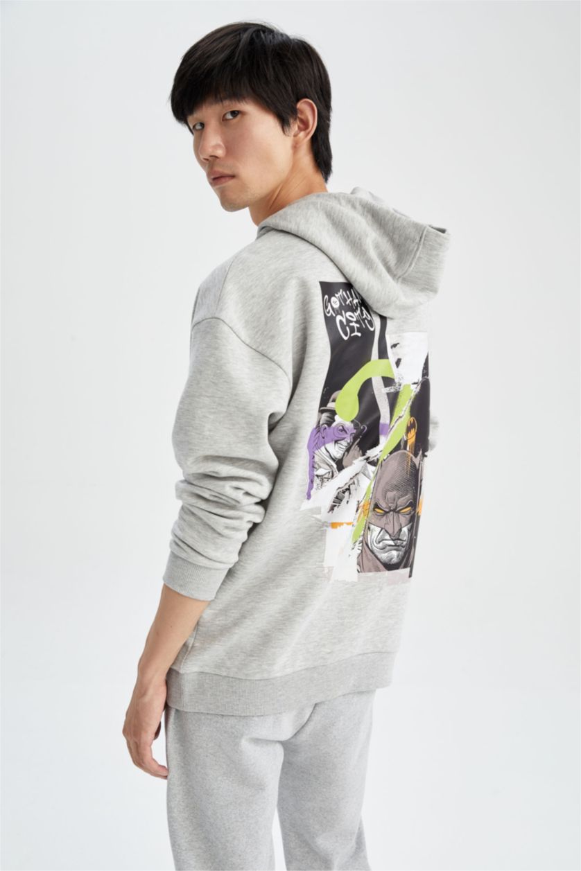 HOMME Grimelanj Sweat- Shirt Coupe boxy À capuche Grand Batman