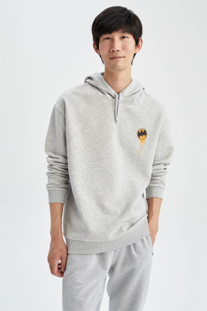 HOMME Grimelanj Sweat- Shirt Coupe boxy À capuche Grand Batman