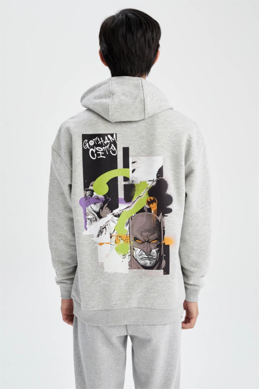 HOMME Grimelanj Sweat- Shirt Coupe boxy À capuche Grand Batman