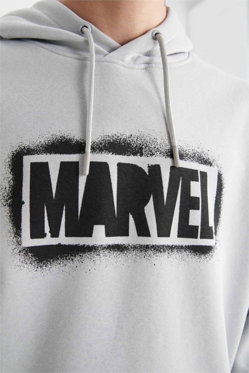 MAN Light Grey Oversize Fit Licensed by Marvel Sweatshirt