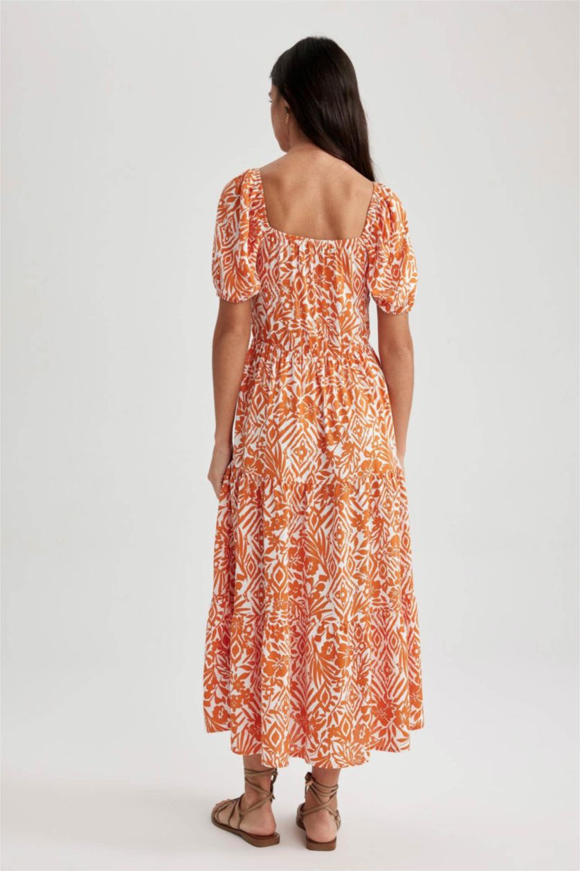 FEMME Écru Robes Col Carré