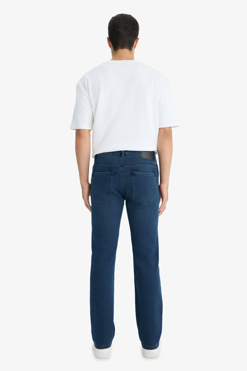 Erkek Mavi Siyah Polarlı Sergio Jean Pantolon