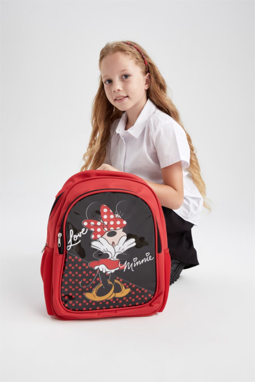 GIRLS & TEENS Red Mickey & Minnie Licensed Backpack