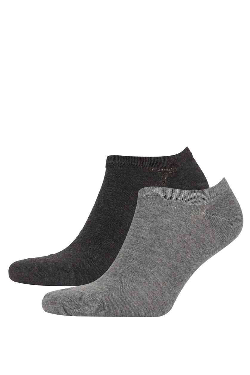 Men Grey 2 piece Bamboo Step Socks
