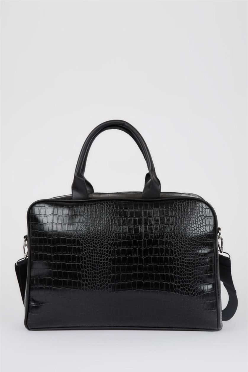 Kadın Siyah Croco İş & Laptop Çantası