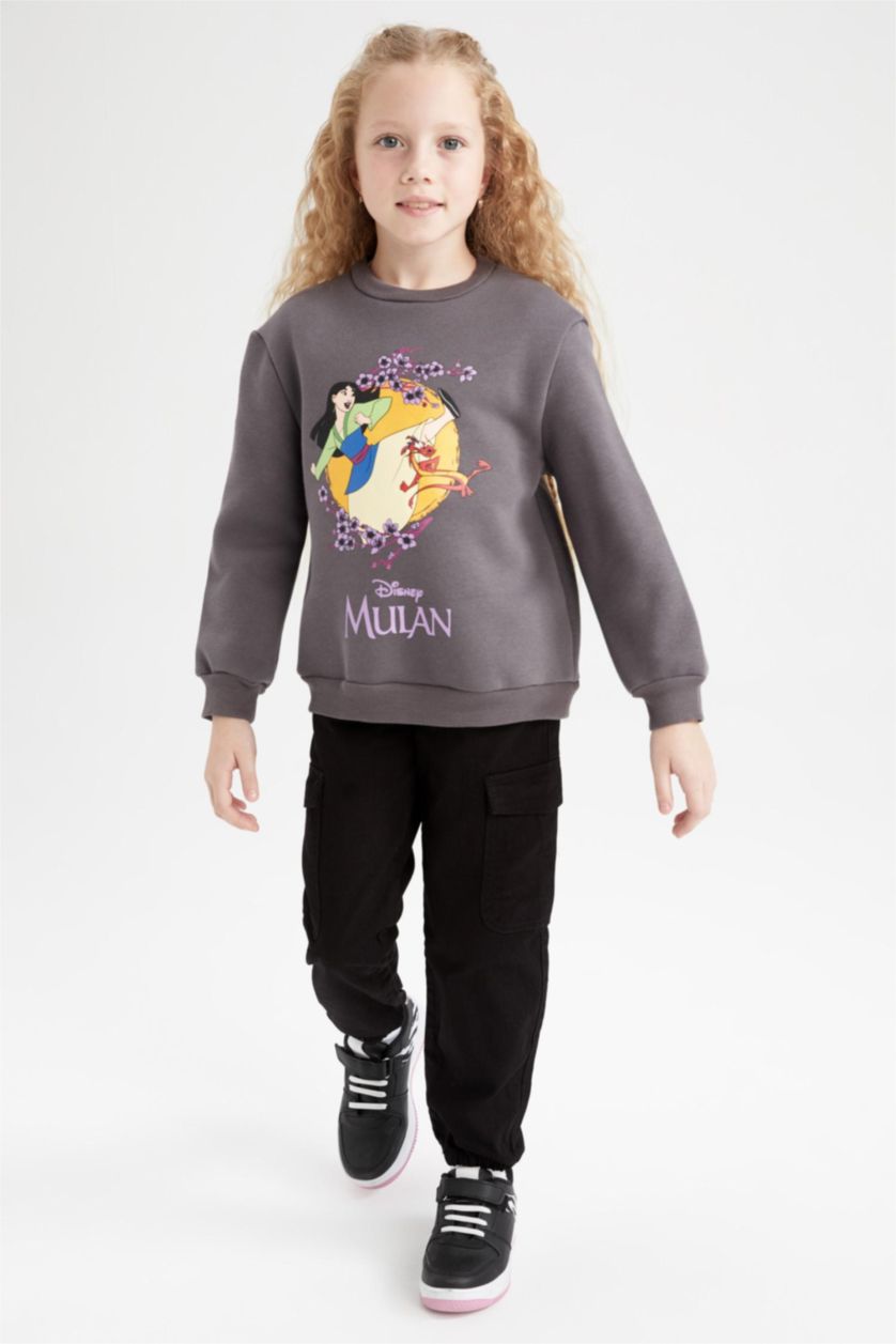 بناتي أسود بنطلون جوجر قطن بأستك من تحت