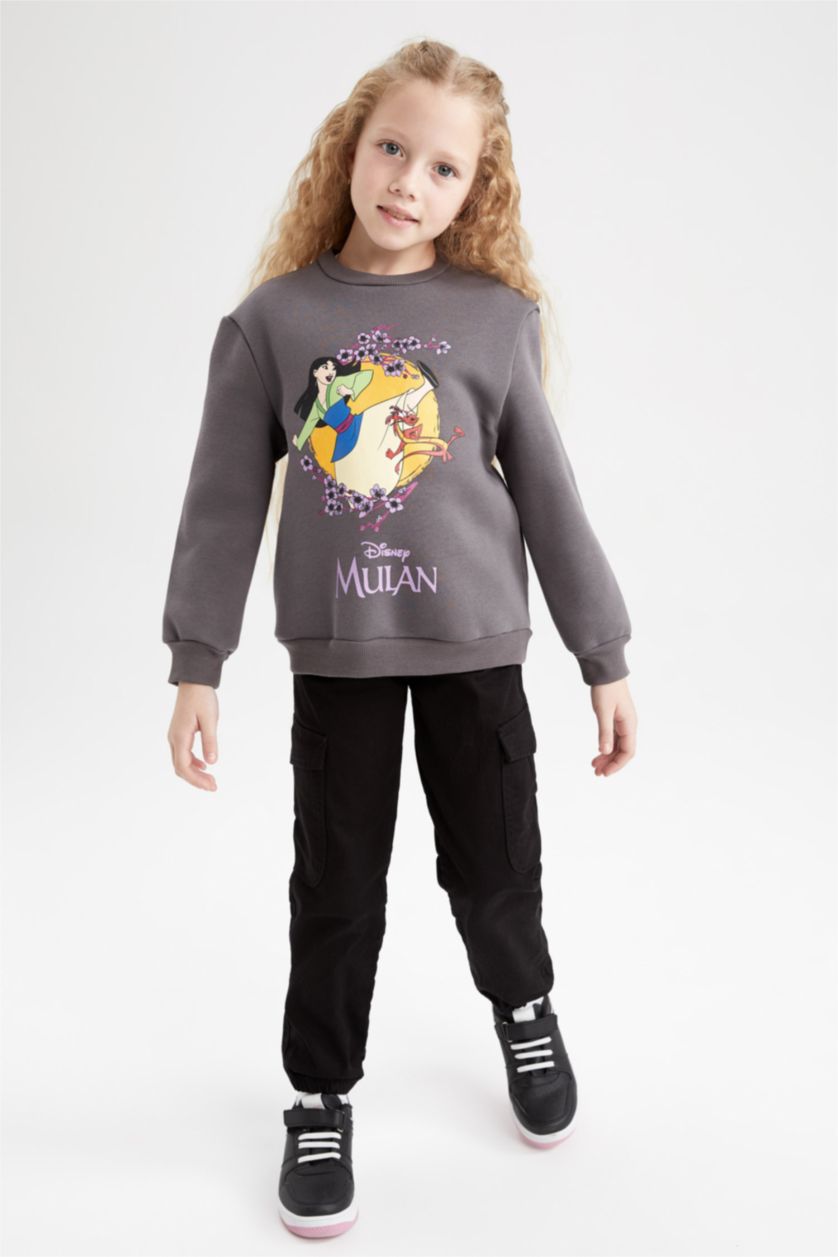 بناتي أسود بنطلون جوجر قطن بأستك من تحت