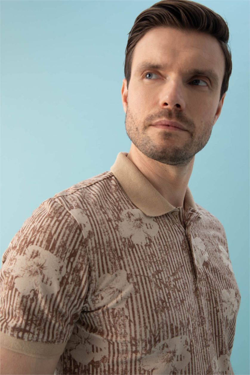 Мужчины Слоновая кость Футболка поло