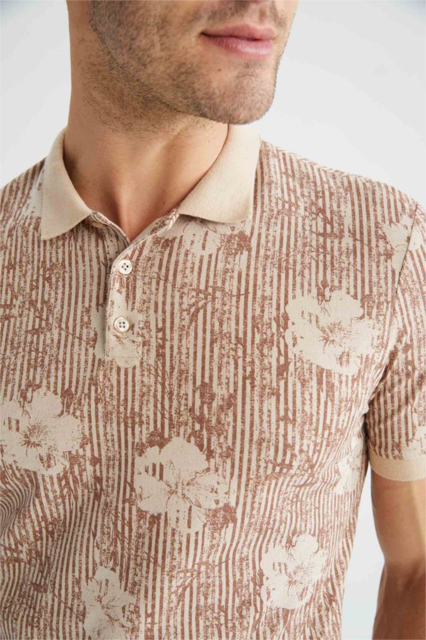 Мужчины Слоновая кость Футболка поло