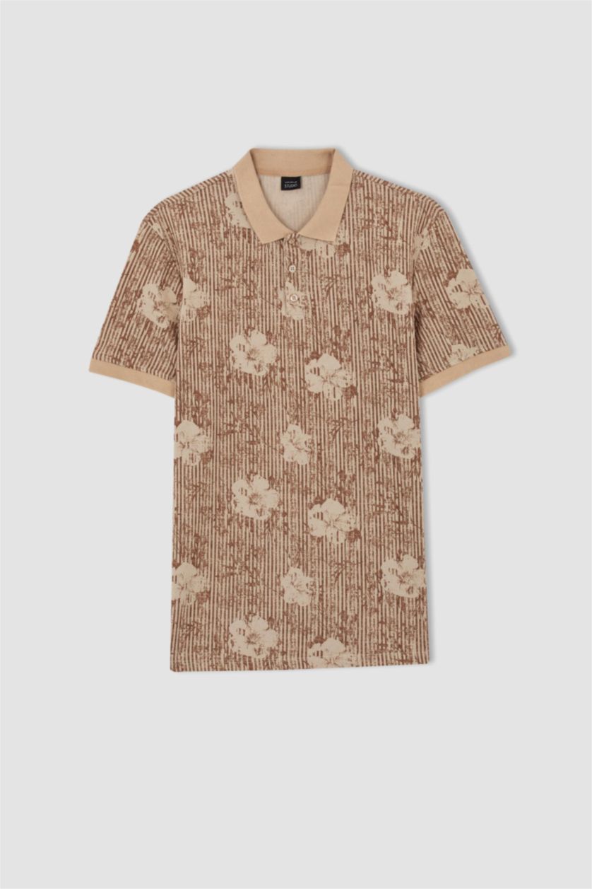 Мужчины Слоновая кость Футболка поло