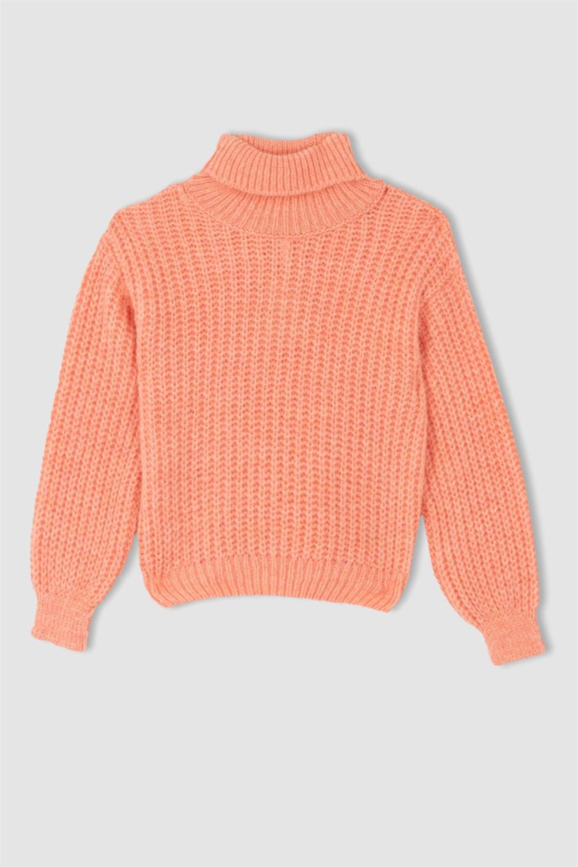 بنات مرجاني بلوفر تريكو اوفر سايز بياقة مدورة