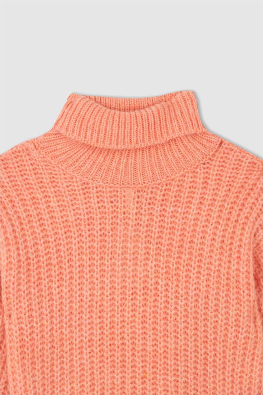 بنات مرجاني بلوفر تريكو اوفر سايز بياقة مدورة