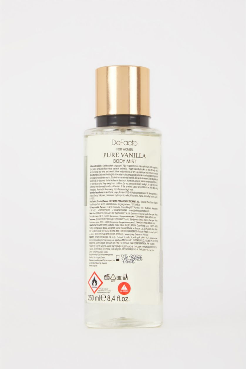 Woman Açık Sarı Women Body Mist Pure Vanilla Fruity 250 ml Body Spray