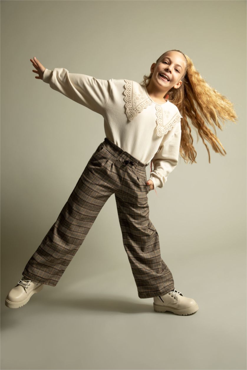 GIRLS & TEENS Brown Girl Wide Leg Trousers