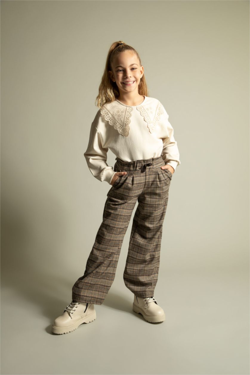 GIRLS & TEENS Brown Girl Wide Leg Trousers