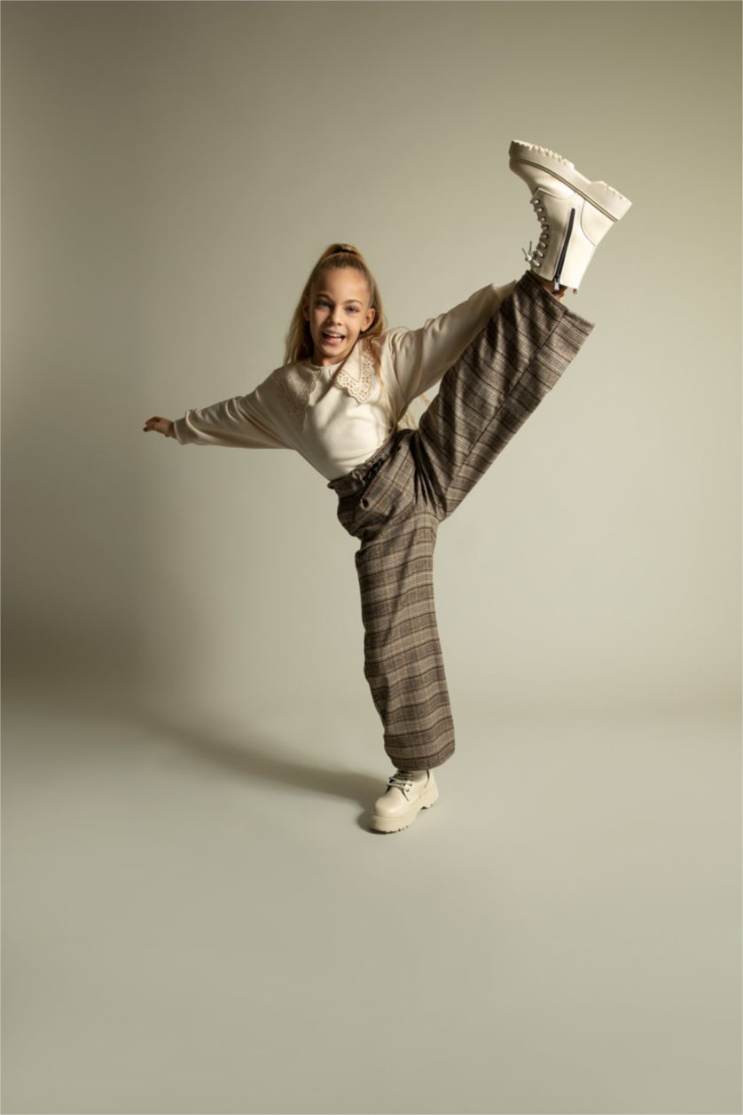 GIRLS & TEENS Brown Girl Wide Leg Trousers