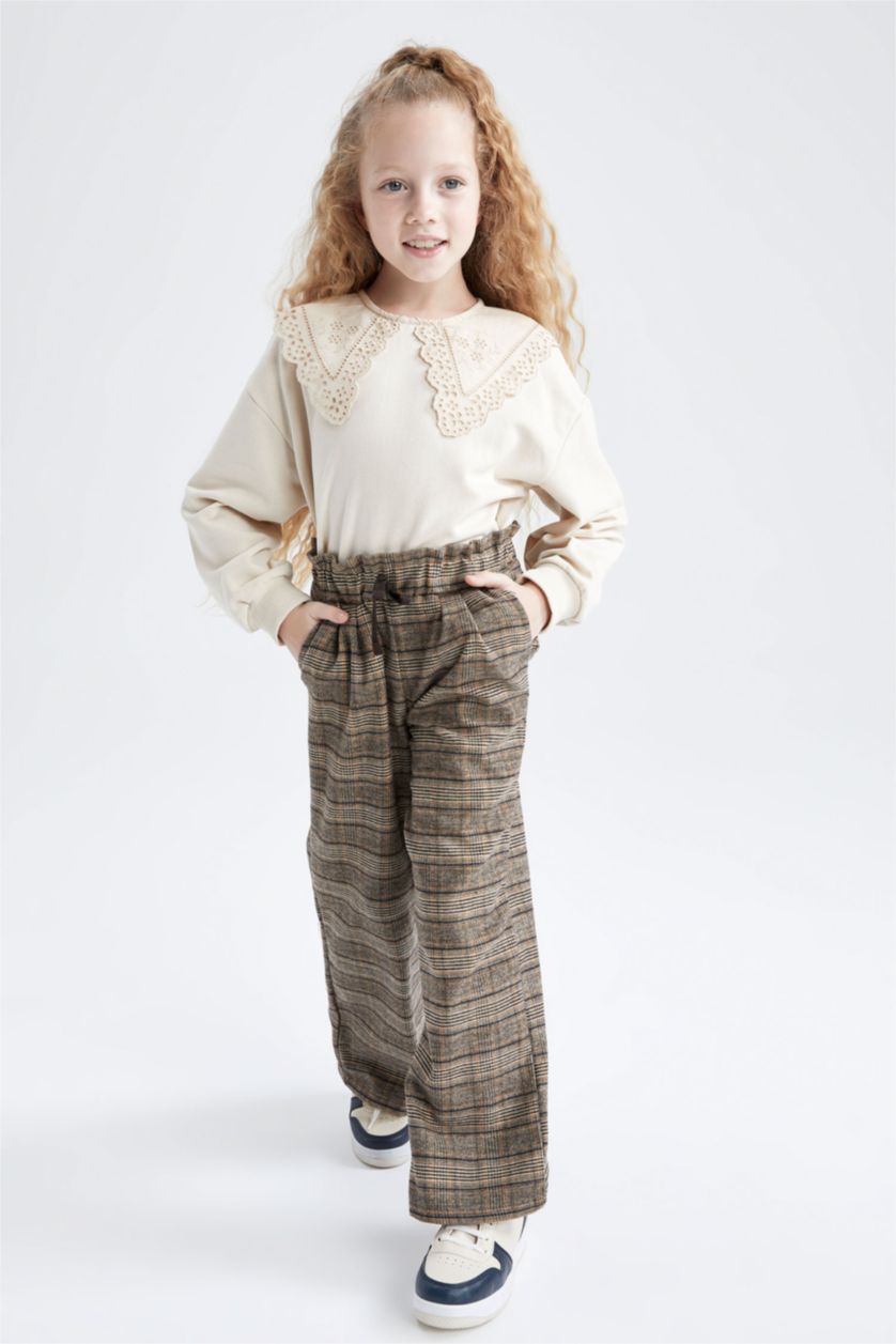 GIRLS & TEENS Brown Girl Wide Leg Trousers