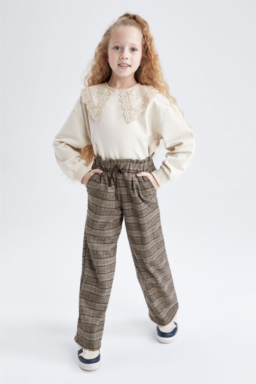 GIRLS & TEENS Brown Girl Wide Leg Trousers