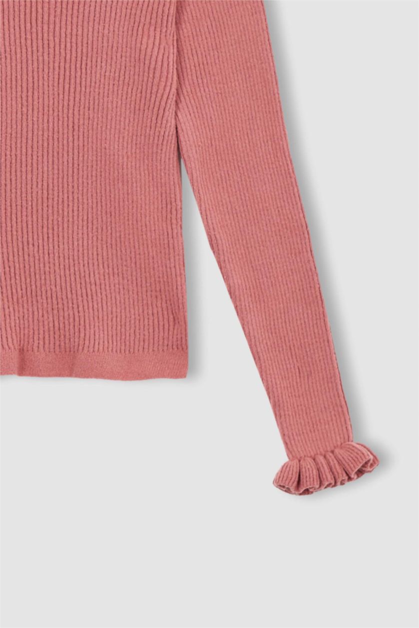 GIRLS & TEENS Pink بلوفر تريكو قصة عادية