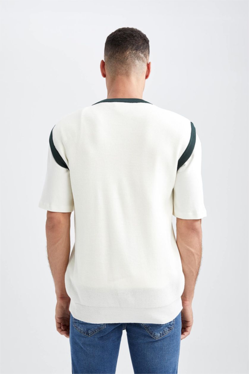 رجالي بيج فاتح بلوفر كت بقصة مريحة