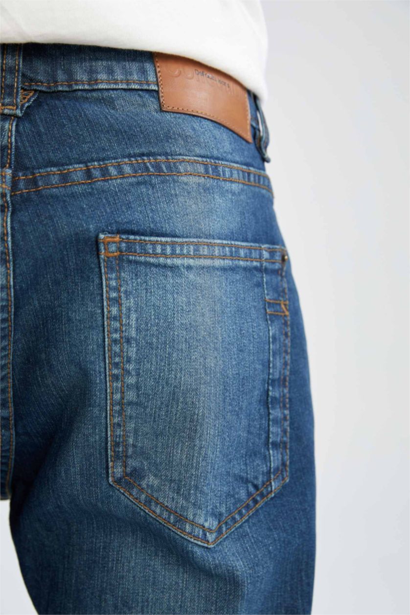 HOMME Vert Foncé Pantalon Jean Pedro Coupe Slim