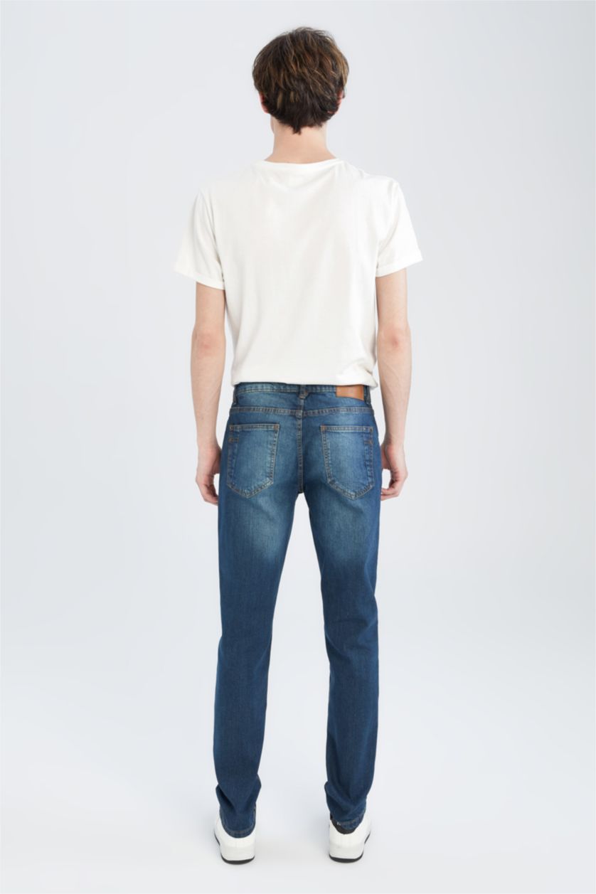 HOMME Vert Foncé Pantalon Jean Pedro Coupe Slim
