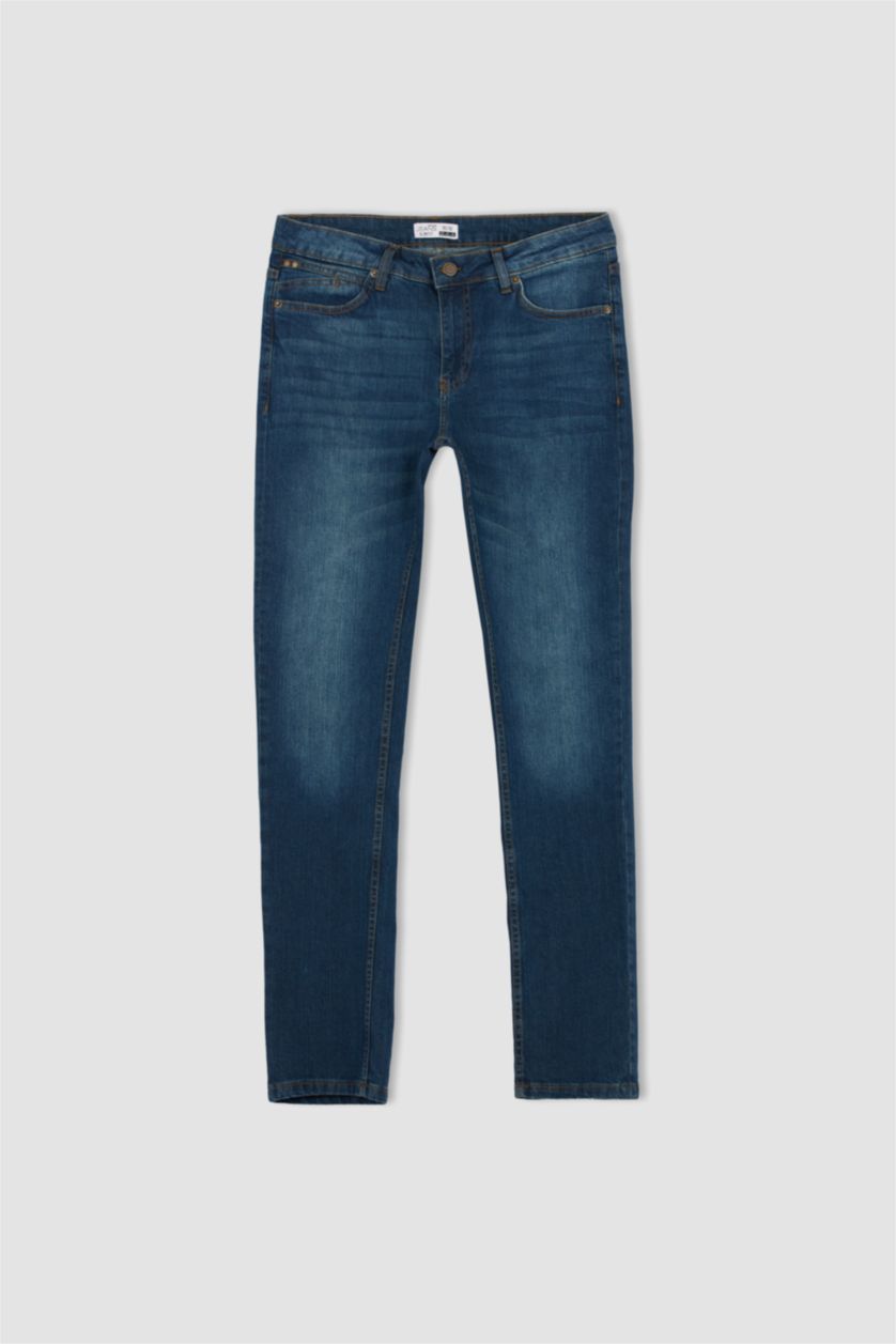 HOMME Vert Foncé Pantalon Jean Pedro Coupe Slim