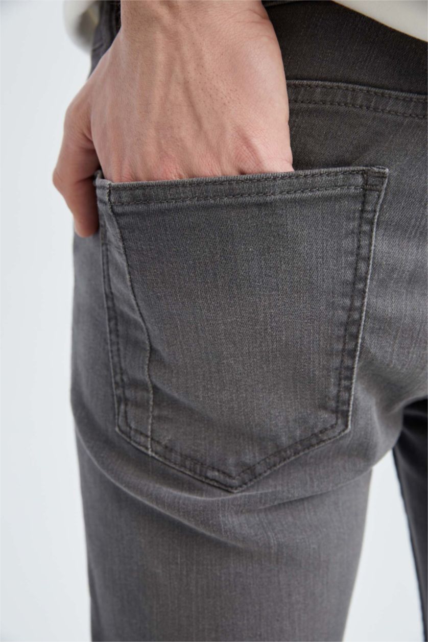 HOMME Gris Pantalon Pedro Denim Coupe Slim