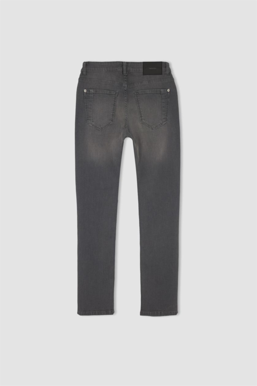 HOMME Gris Pantalon Pedro Denim Coupe Slim