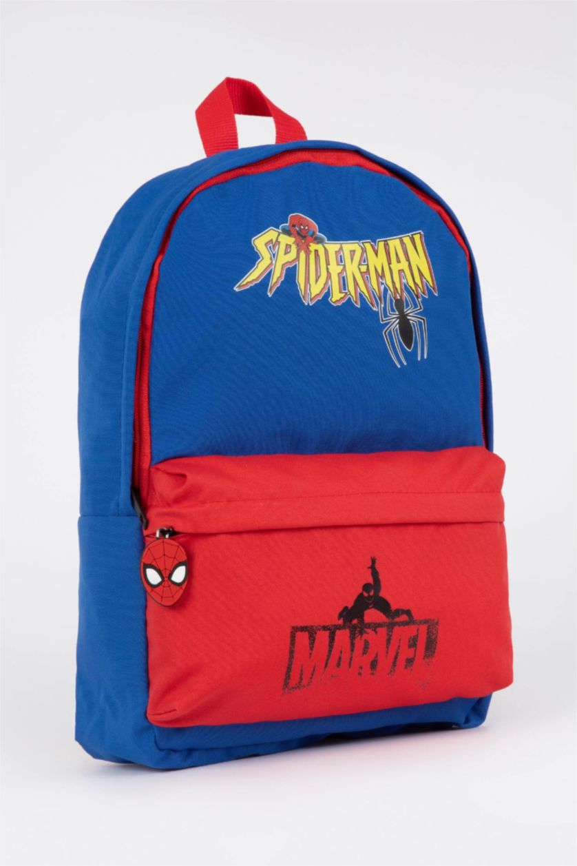 Erkek Çocuk - Genç Erkek Lacivert Erkek Çocuk Marvel Spiderman Kendi Kendini Onaran Su Tutmayan Kumaş Sırt Çantası