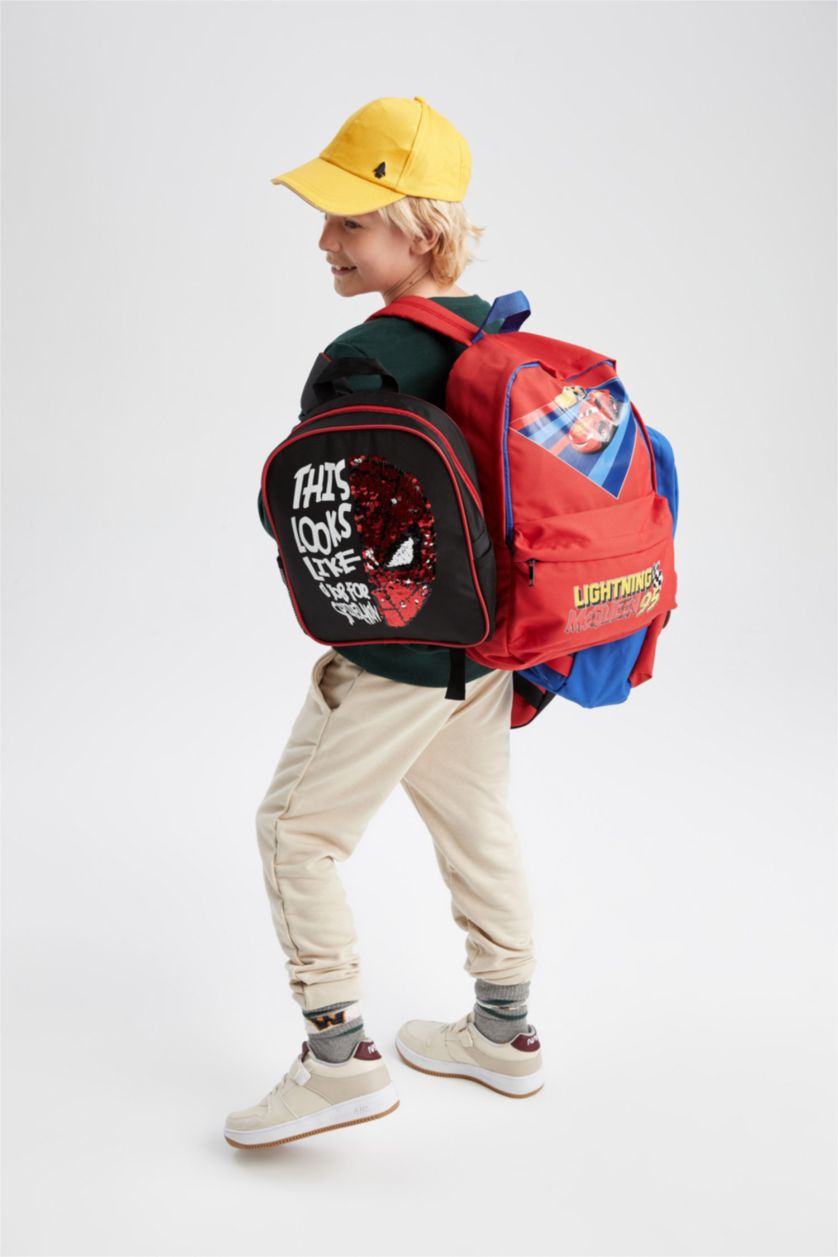 Мальчики и подростки Черный Рюкзак Marvel Spiderman для мальчиков