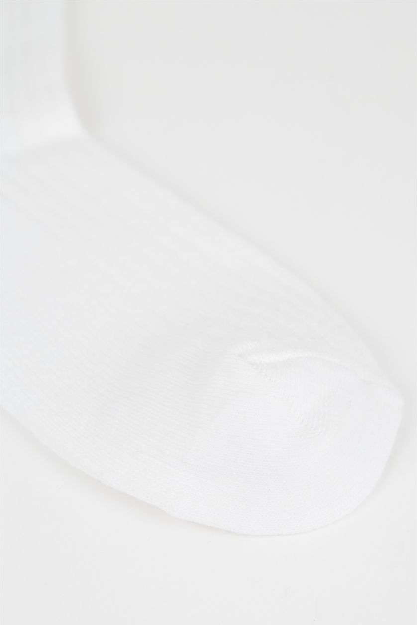 WOMAN White 2 piece Cotton Long sock