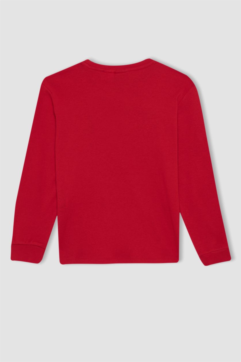 GARÇONS Rouge Lot de 2 pyjamas coupe régulière sous licence Disney Mickey et Minnie pour garçons