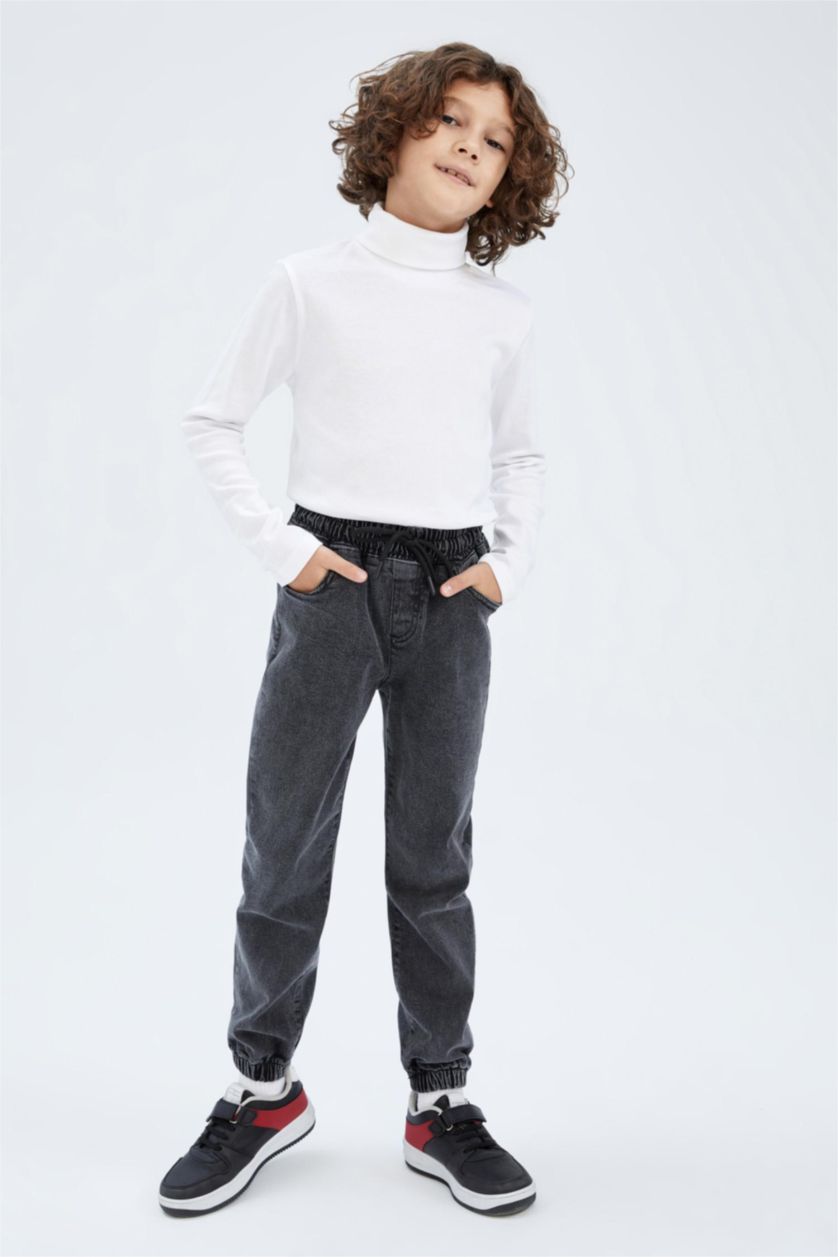 Мальчики и подростки Серый Джинсы джоггеры для мальчиков