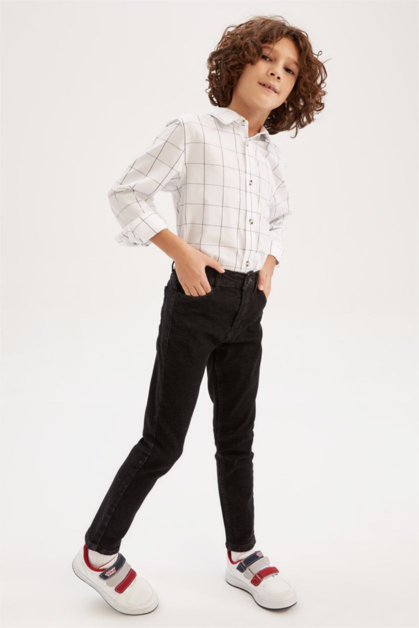 أولادي أسود بنطلون جينز اولادي سليم فيت أسود