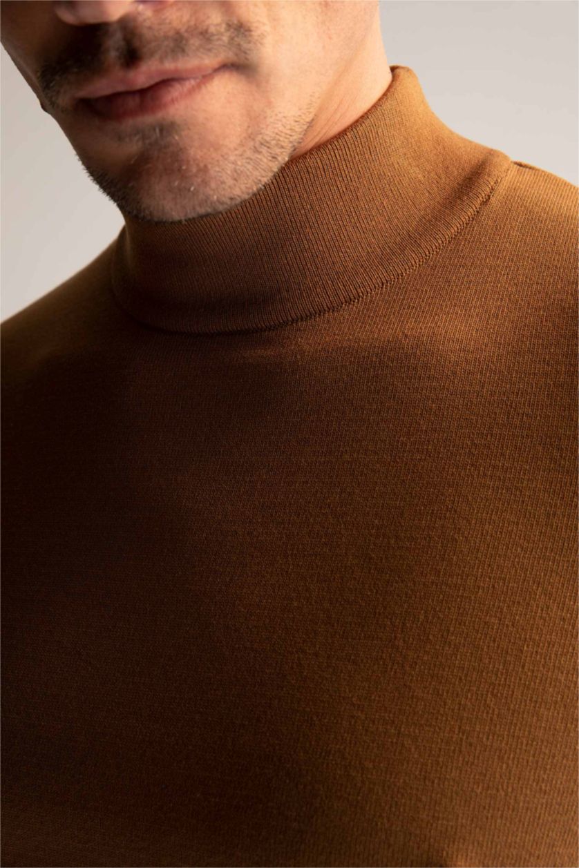 MAN Light Brown Regular Fit Pullover