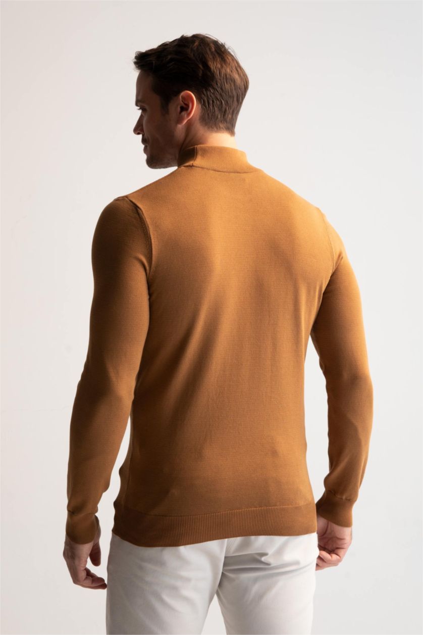 MAN Light Brown Regular Fit Pullover