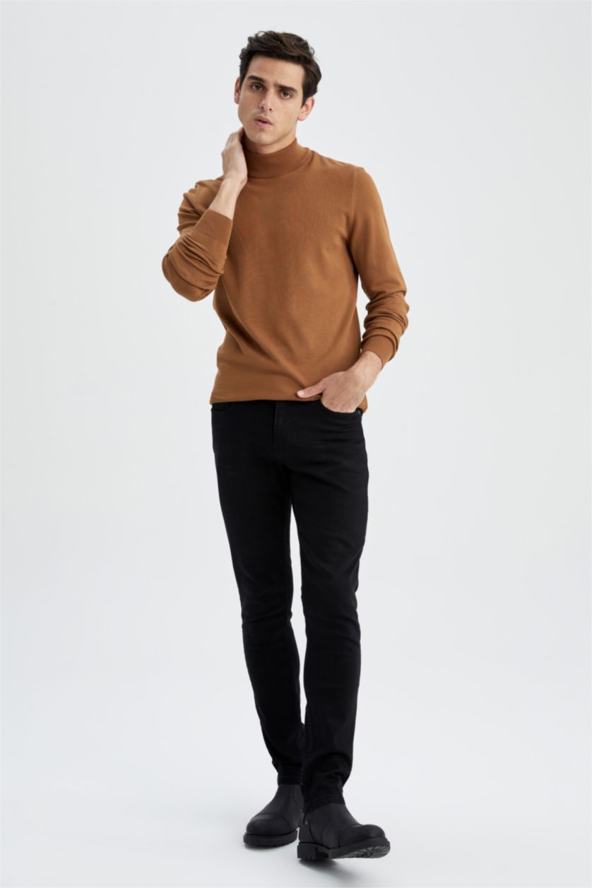 MAN Light Brown Regular Fit Pullover