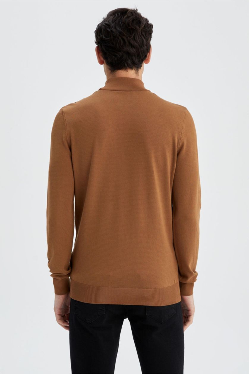 MAN Light Brown Regular Fit Pullover