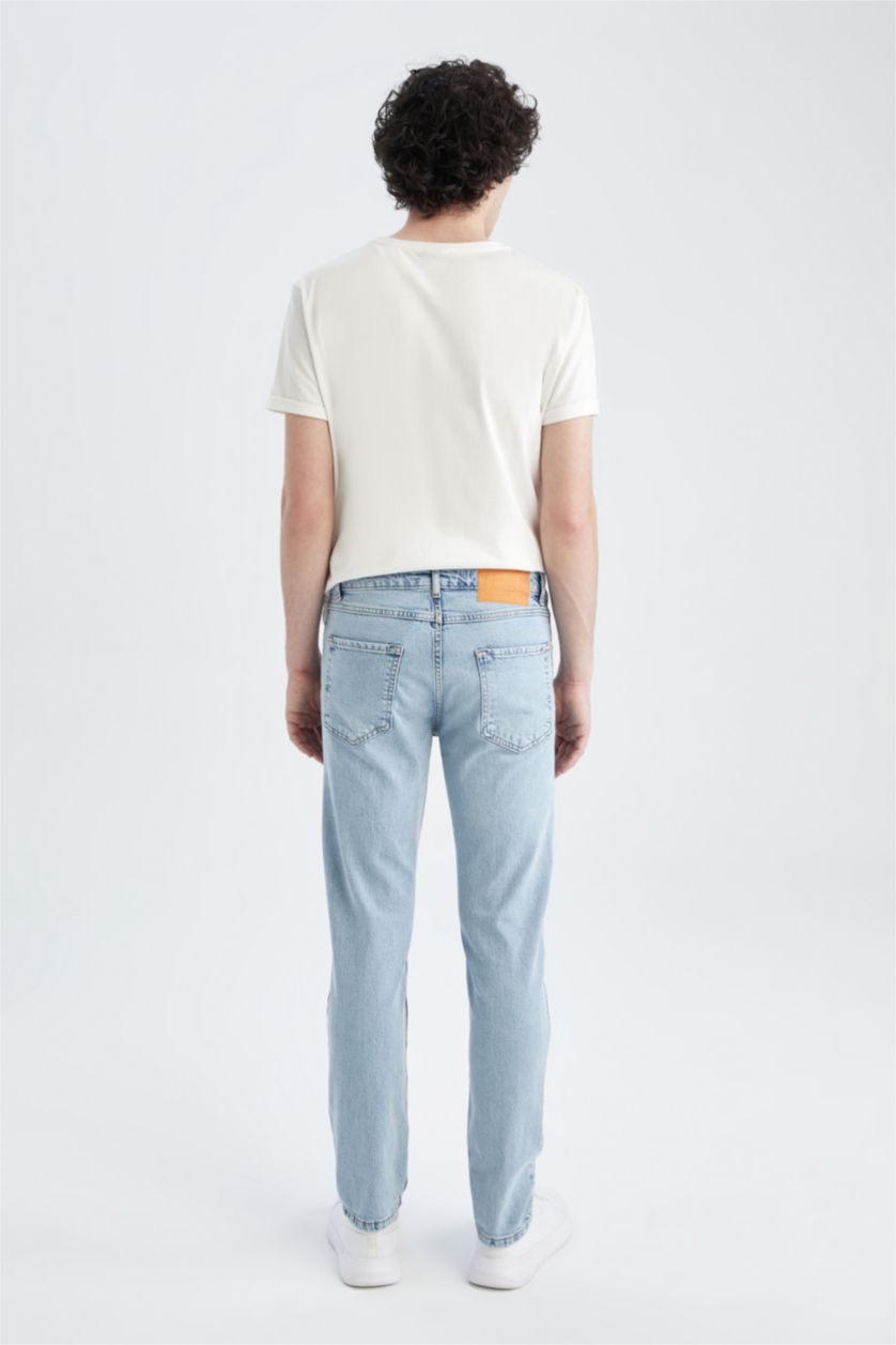 HOMME BLEU Clair Pantalon Coupe Confort Régulière