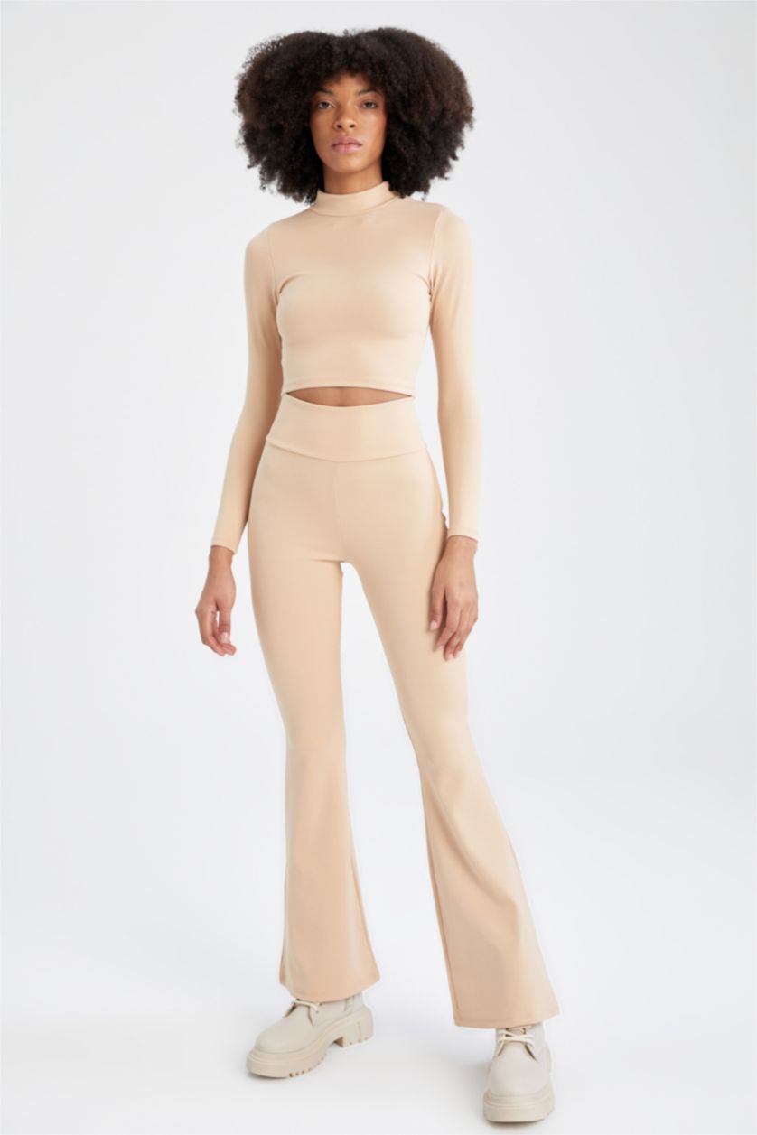 FEMME Turuncu Pantalon Jambes larges DeFactoFit