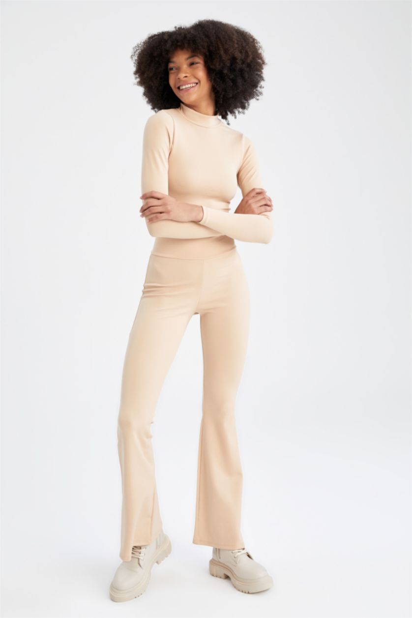 FEMME Turuncu Pantalon Jambes larges DeFactoFit