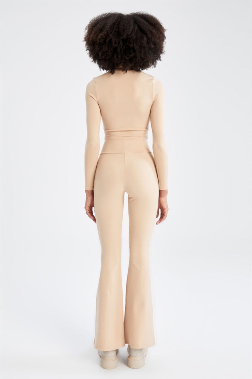 FEMME Turuncu Pantalon Jambes larges DeFactoFit